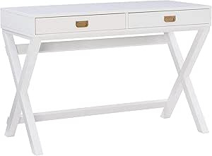 Amazon.com: Linon Desk, White, 44"W x 20"D x 30"H : Home & Kitchen | Amazon (US)