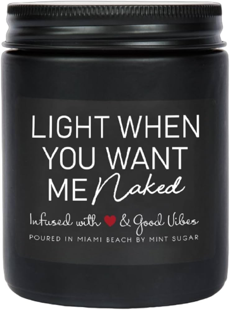 Valentines Day Gifts Boyfriend Candle, Made in USA, 9 oz, Black Ice Aroma, Boyfriend Gifts, Birth... | Amazon (US)