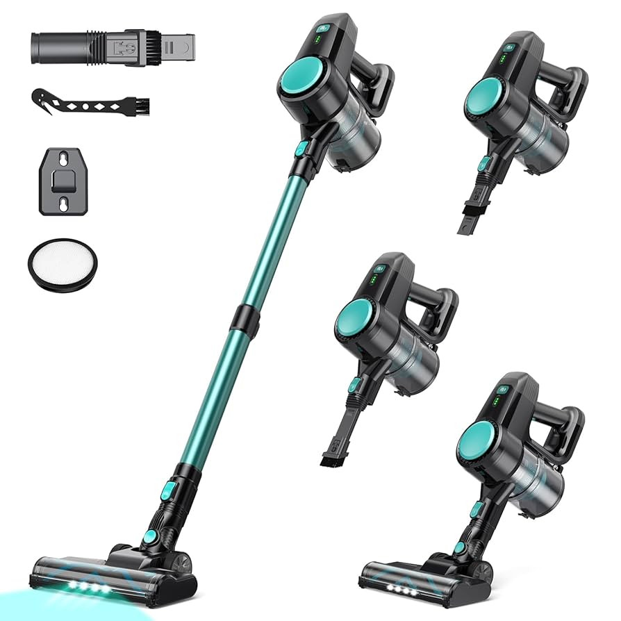 N3T Cordless Vacuum Cleaner,Wireless Stick Vacuum with 40mins Runtime,Self-Standing,Anti-Tangle B... | Amazon (US)