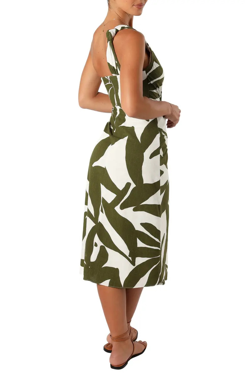 Zara Print One-Shoulder Midi Dress | Nordstrom