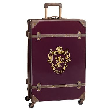 Harry Potter™ Hard-Sided Gryffindor™ Checked Spinner Suitcase | Pottery Barn Teen | Pottery Barn Teen