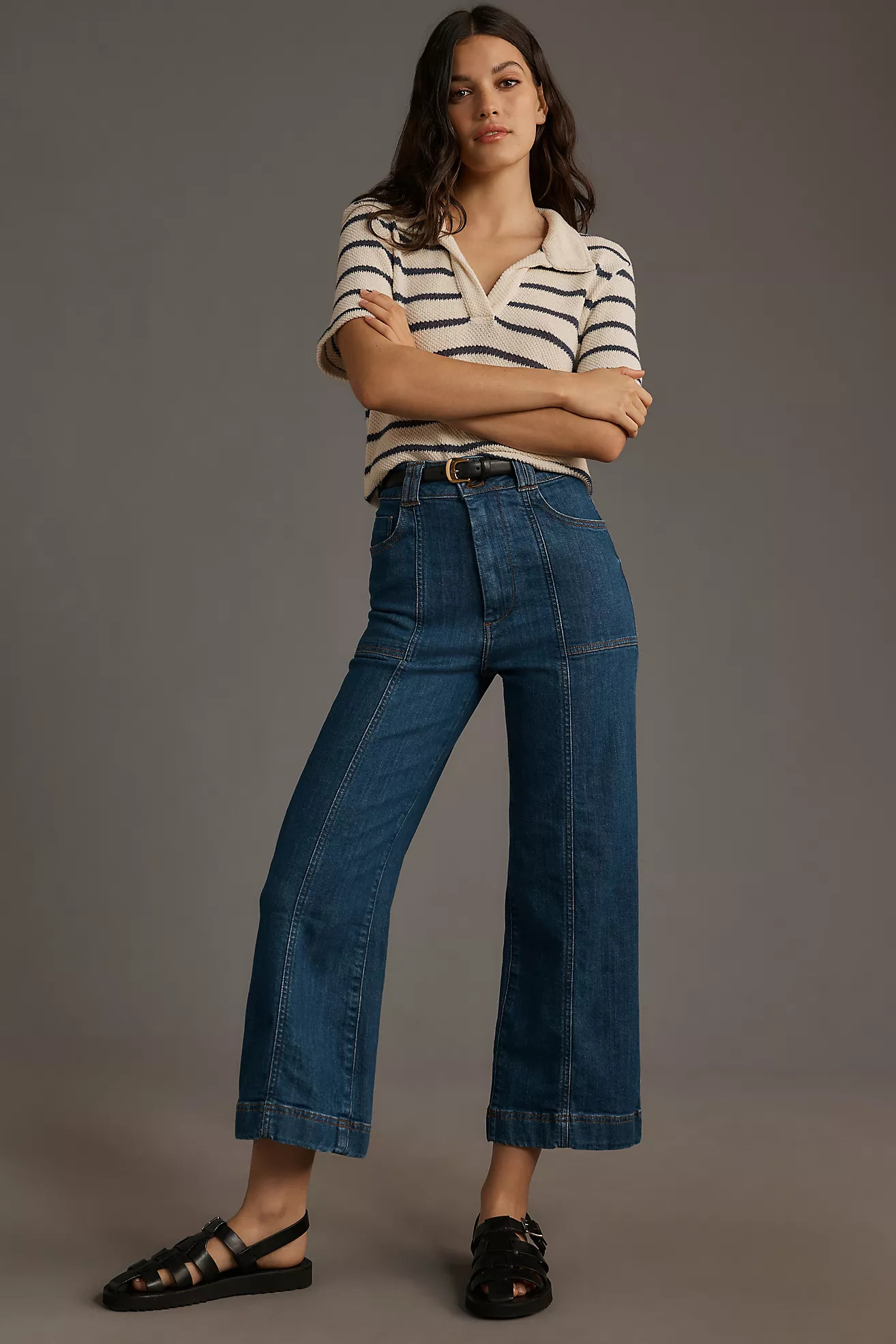 The Skipper High-Rise Wide-Leg Pants by Pilcro: Denim Edition | Anthropologie (US)