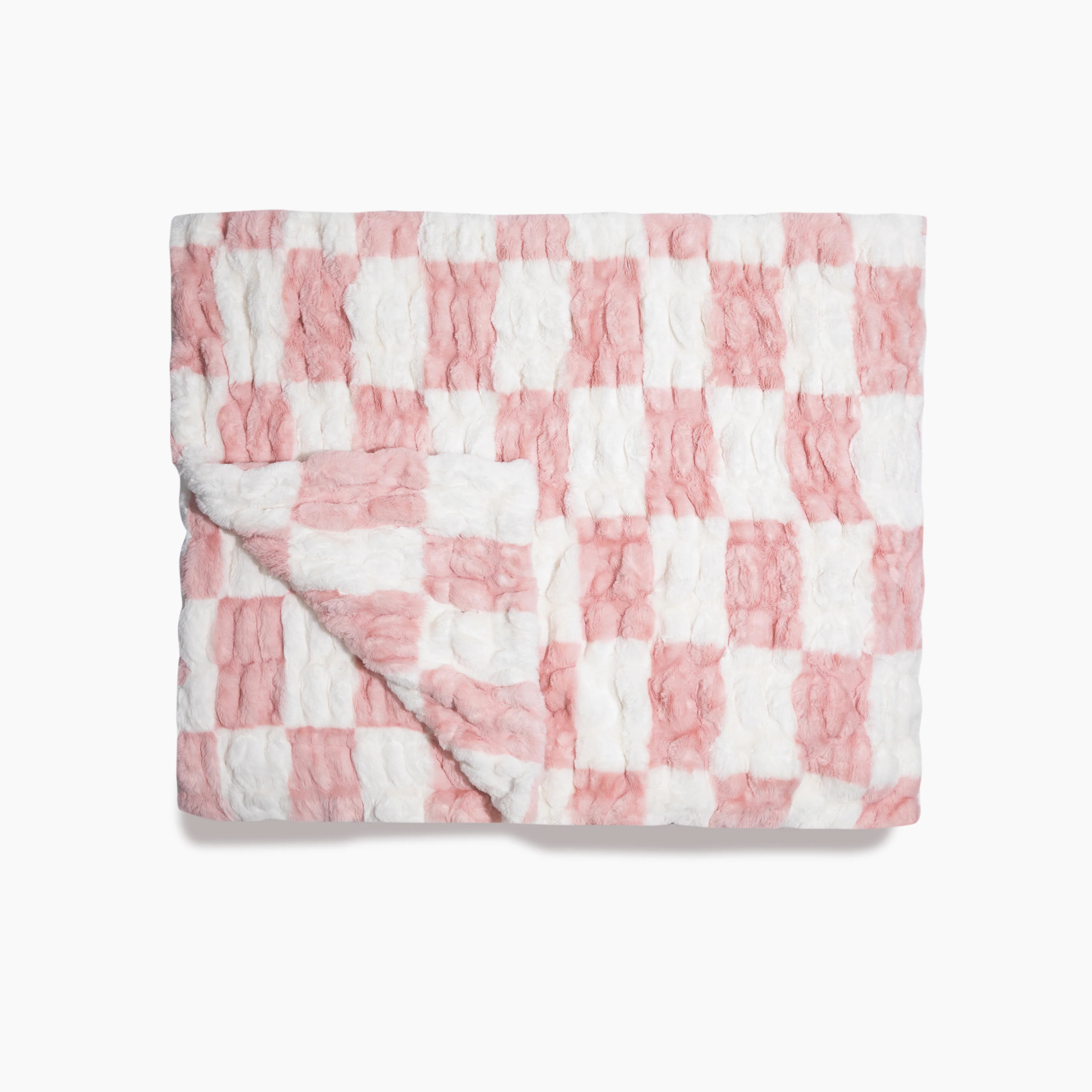 Pink Check Large | Lola Blankets