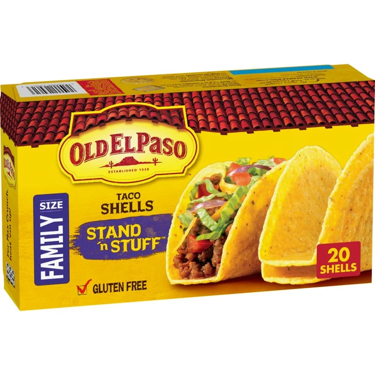 Old El Paso Stand 'N Stuff Taco Shells, Gluten Free, Family Size, 20-count | Walmart (US)