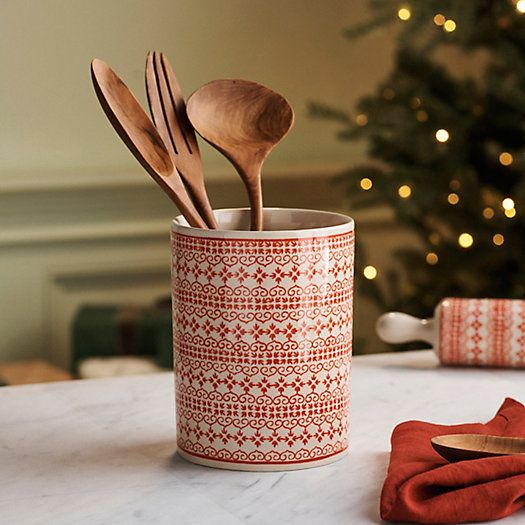 Fair Isle Ceramic Utensil Holder | Terrain