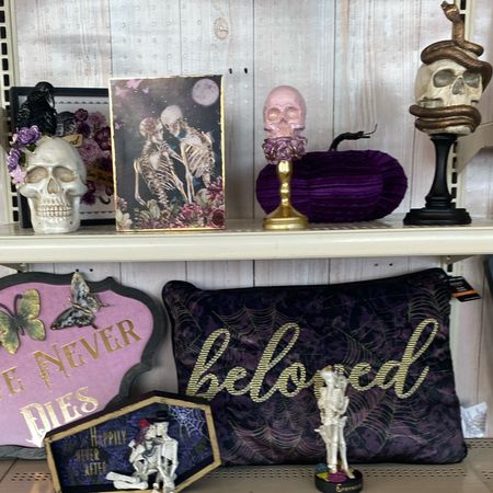 Decorate your home this Halloween with this spooky skull decoration. Perfect for fireplace mantels. Place the beloved Halloween pillow on your couch or reading chair with a matching throw blanket for a festive display. Decorate your home this Halloween with this "Love Never Dies" wall hanging by Ashland. Hang it in your living room with matching decorations for a festive display.

#LTKhome #LTKsalealert #LTKfindsunder50