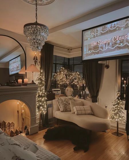 Christmas bedroom decor (pre-lit stems on sale) and portable projector 

#LTKhome #LTKSeasonal #LTKHoliday