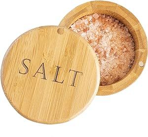 Totally Bamboo Salt Cellar Bamboo Storage Box with Magnetic Swivel Lid, 6 Ounce Capacity, "Salt" ... | Amazon (US)