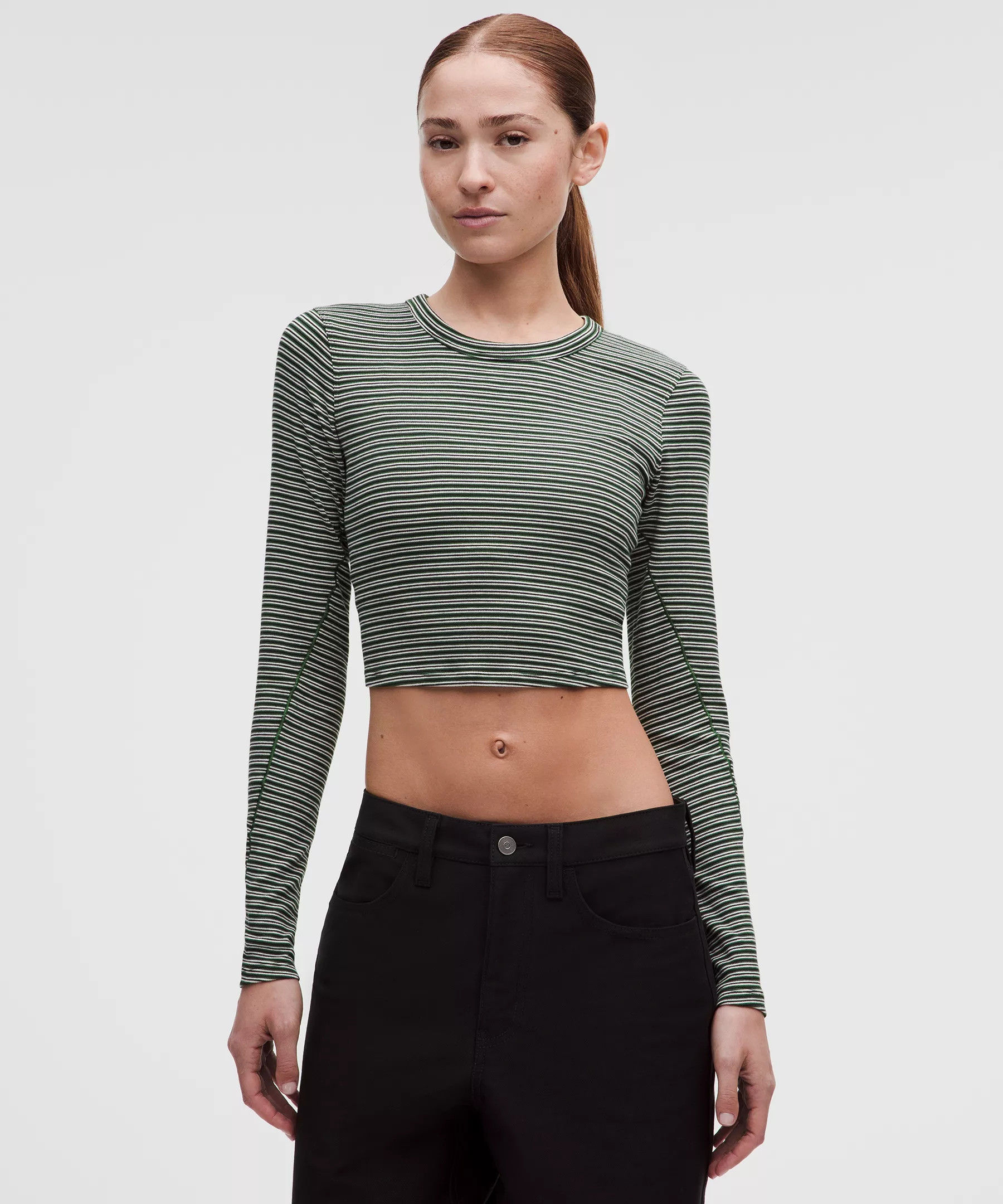 Hold Tight Straight-Hem Cropped Long-Sleeve Shirt | Lululemon (US)