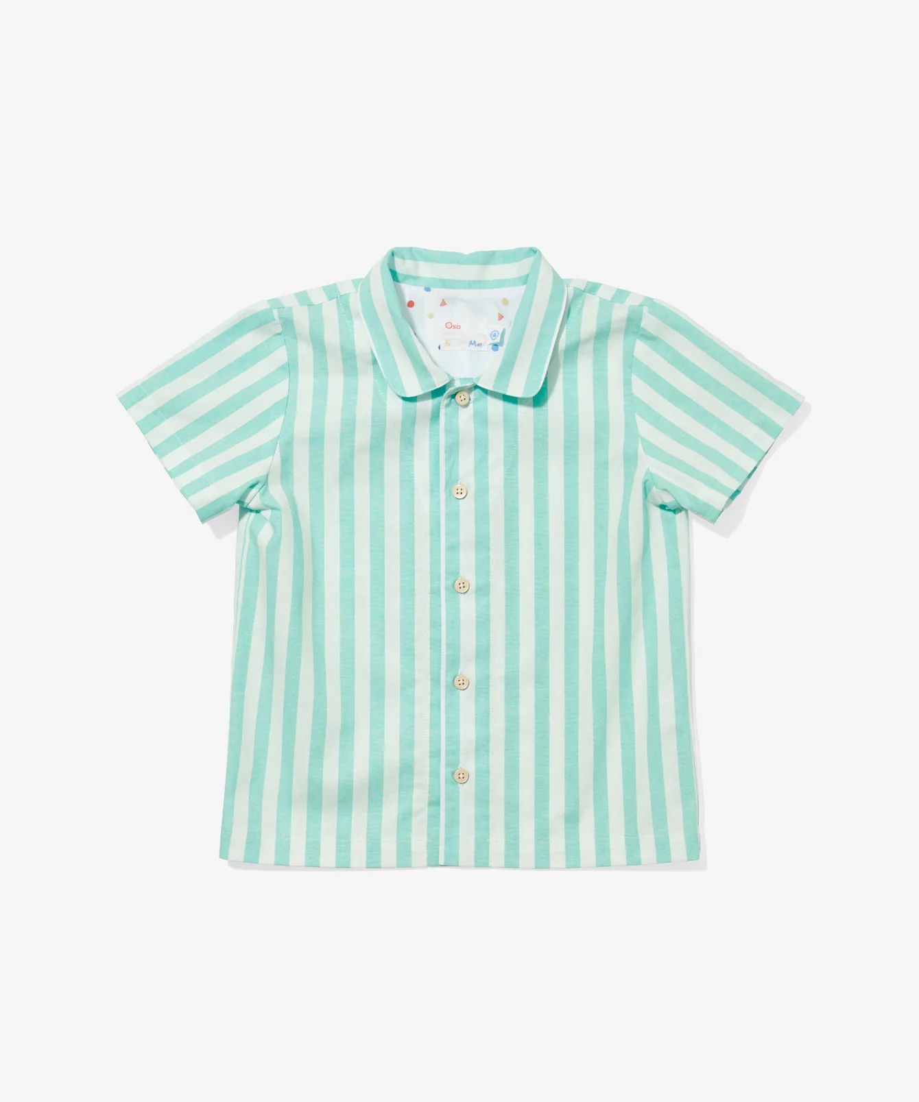 Short Sleeve Cabana Stripe Resort Shirt | Oso & Me | Oso & Me