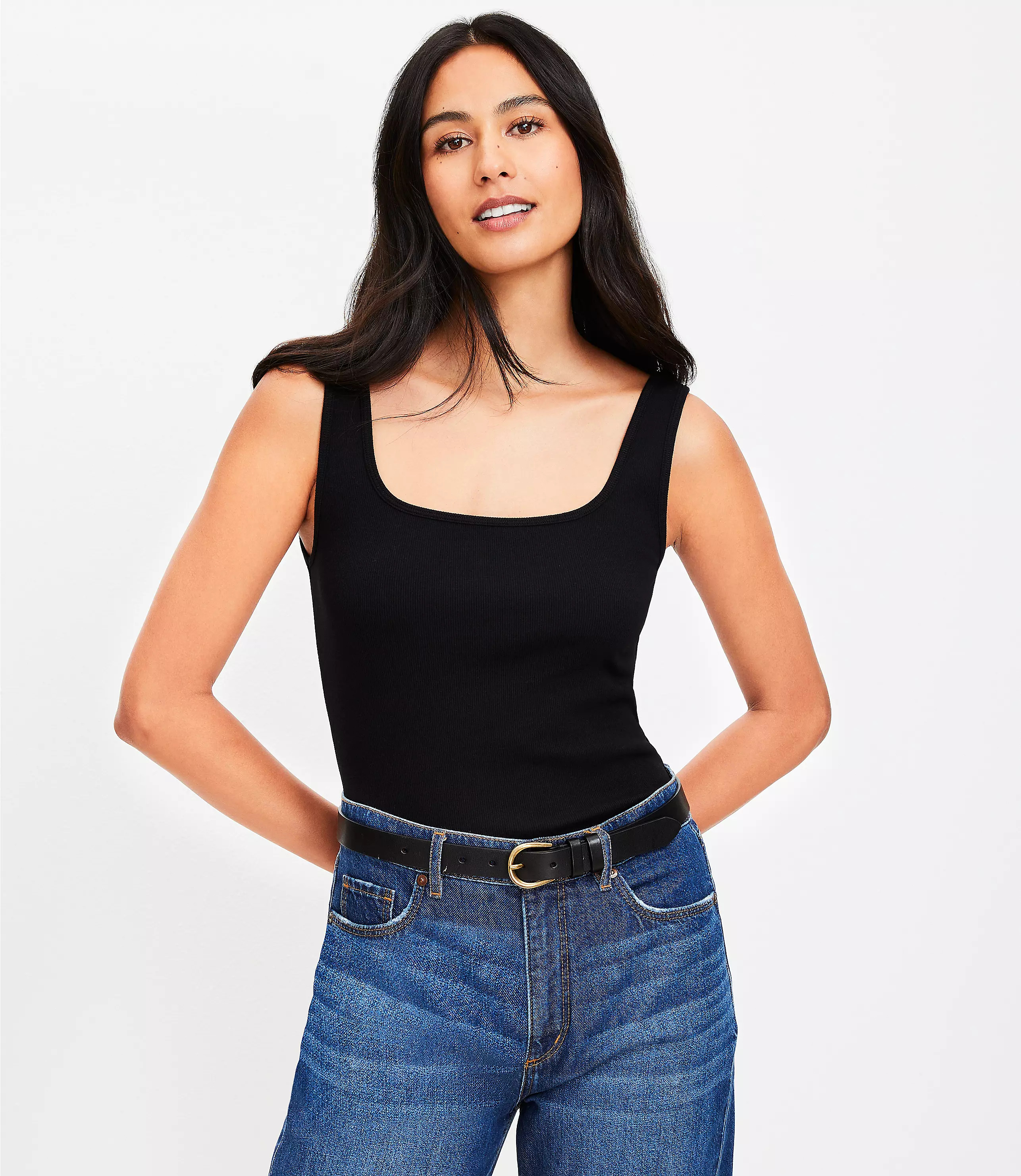 Square Neck Tank Top | LOFT