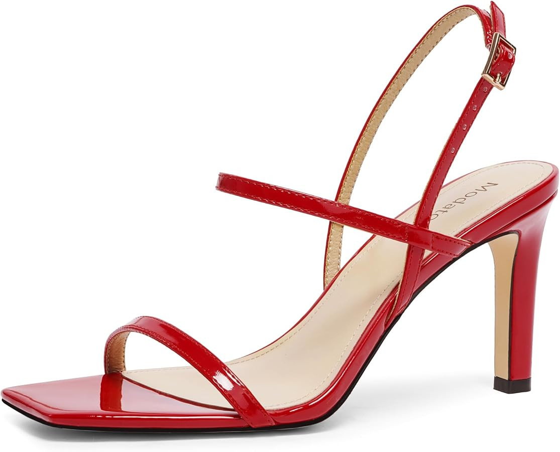 Modatope Womens Sandals Open Toe Strappy Sandals Ankle Strap High Heel Sandals for Women | Amazon (US)