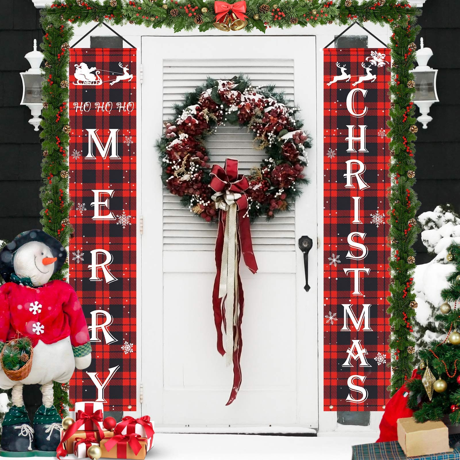 Banner Christmas Decorations Indoor Home Decor , Christmas Decorations for Outdoor Yard Wall Door,Xm | Amazon (US)