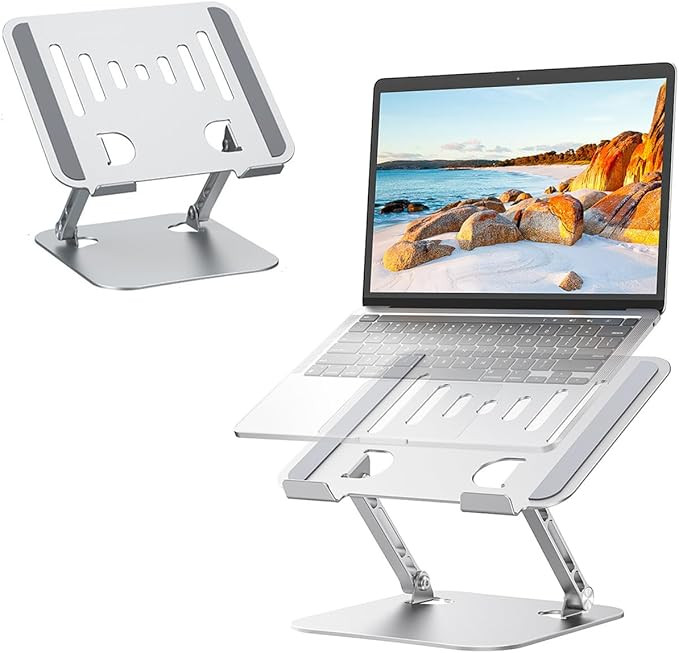 Macbook Stand for Desk Laptop Stand Foldable Notebook Holder 10-17 Inch Macbook PC Computer Stand... | Amazon (US)