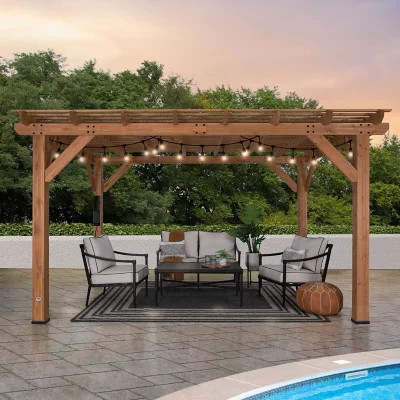 Backyard Discovery 14' x 10' Delray Cedar Pergola | Sam's Club