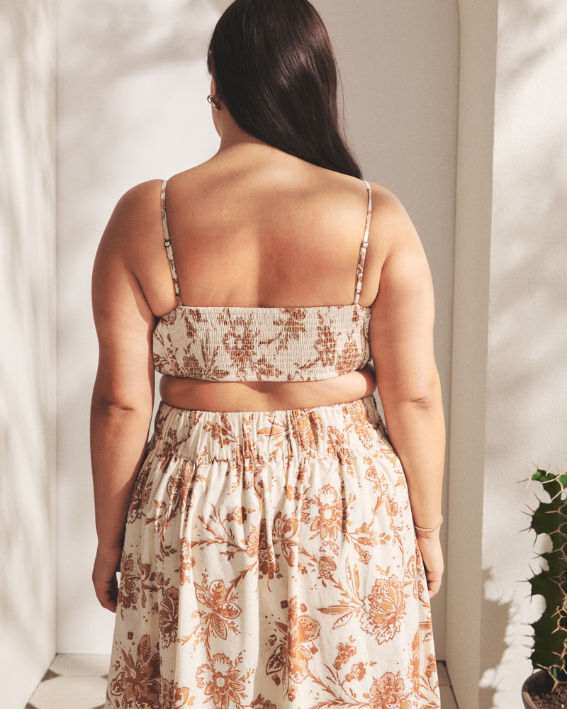 Ruched Tiny Set Top | Abercrombie & Fitch (US)