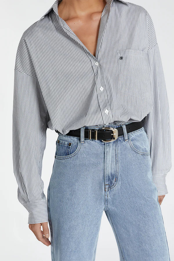 ALEXA BLUE HIGH RISE STRAIGHT JEAN | DISSH