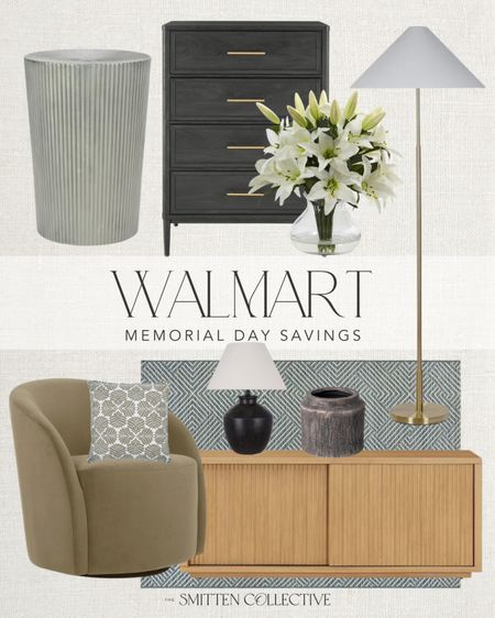 Walmart Memorial Day savings is going on! Grab these home decor items on sale today!! Including this accent chair, area rug, console table, throw pillow, floor lamp, faux flowers, dresser, side table, vase, table lamp, and more! 

Memorial Day sale, Walmart sale, Memorial Day deals, Walmart deals, Walmart home decor, living room decor, trending home decor, Walmart best sellers, Walmart trending, home decor inspiration 

#LTKSaleAlert #LTKSeasonal #LTKHome
