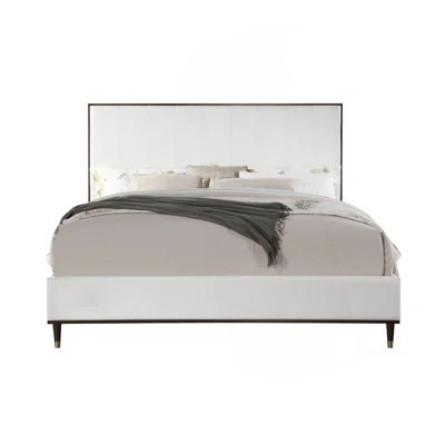 Cerana Light Gray Fabric Bed | Wayfair North America