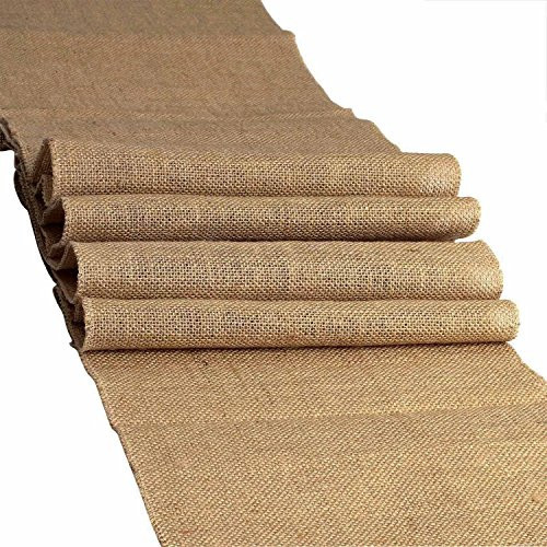 100% Natural Jute Rustic Burlap Table Runner - 12" Wide x 108" Long - Perfect for Rustic Theme Weddings, Events, Parties, BBQ's, Dining Table & Home Decor. | Amazon (US)