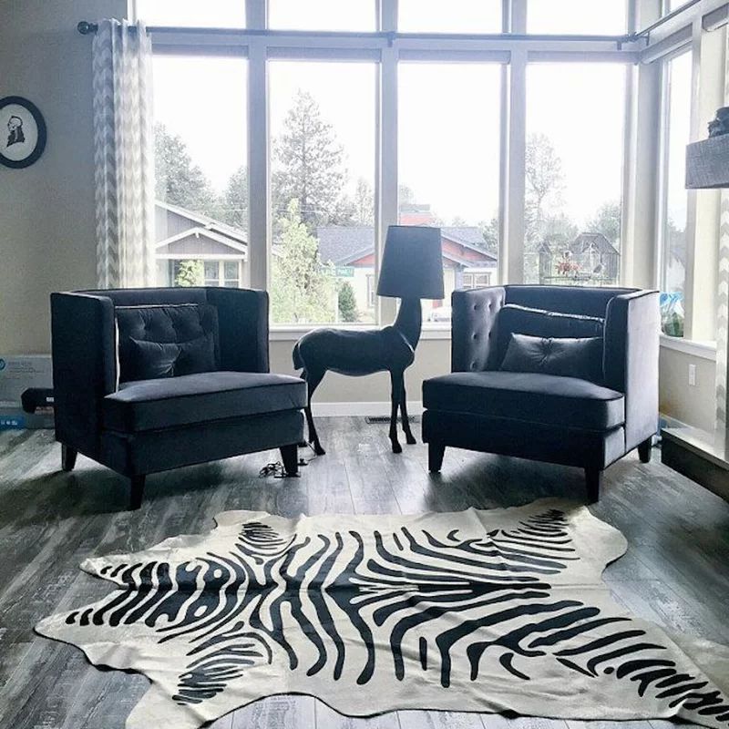 Ashman Handmade Cowhide Cream Rug | Wayfair North America