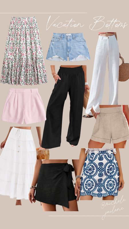 AMAZON & ABERCROMBIE- Vacation bottoms

Maxi skirt, tiered skirt, floral skirt, linen trousers, linen casual pants, linen shorts, trouser shorts, dressy shorts, casual shorts, dress pants, casual pants, jean shorts, light wash jean shorts, distressed jean shorts, skort, wrap tie skort, mini skirt, blue and white skirt, scalloped trim skirt



#LTKfindsunder100 #LTKstyletip #LTKSeasonal