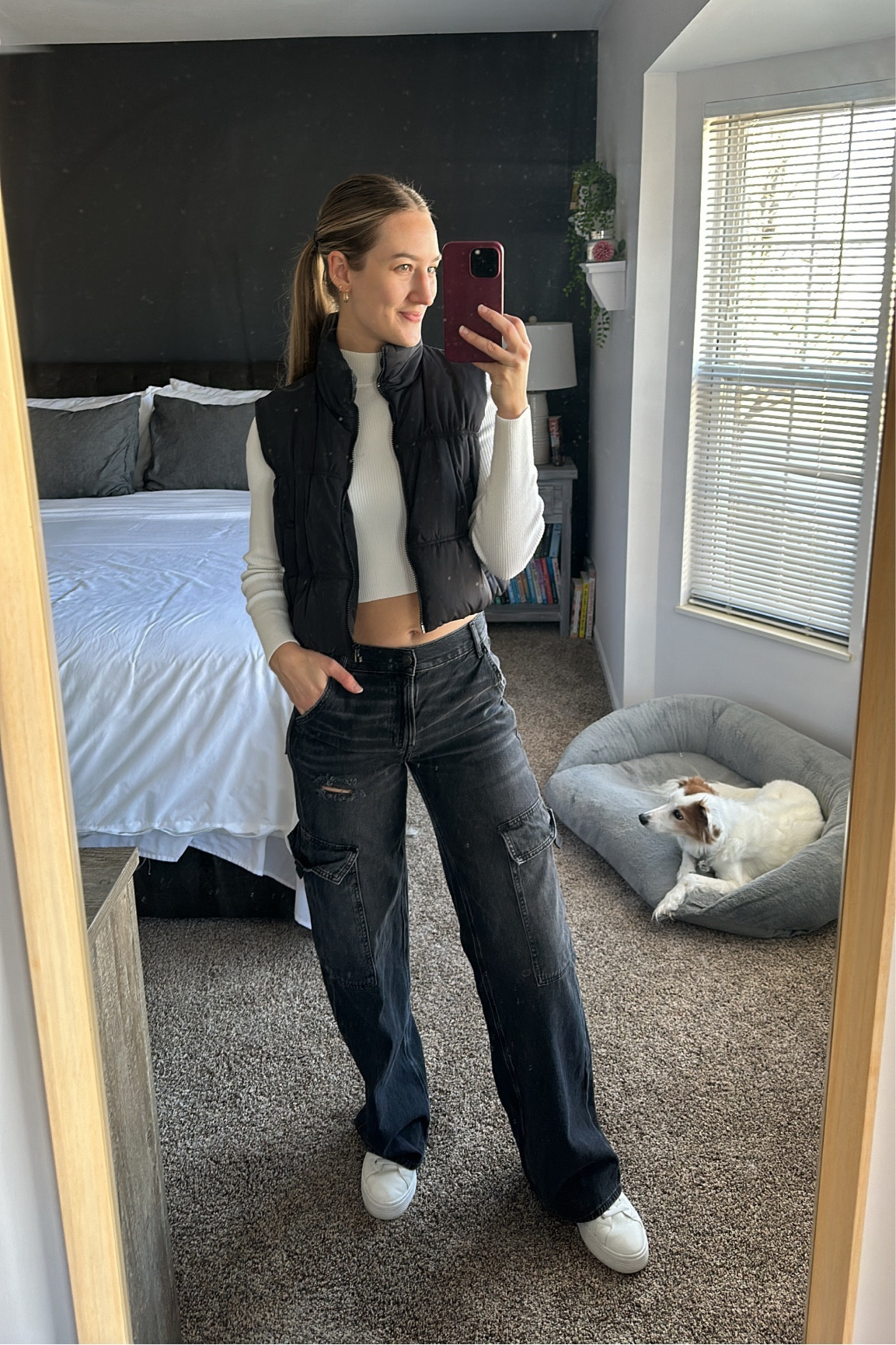 Todays fit! My fave black cargos are out of stock but AE has so many other great cargos to choose from!

#LTKstyletip #LTKsalealert #LTKfindsunder50