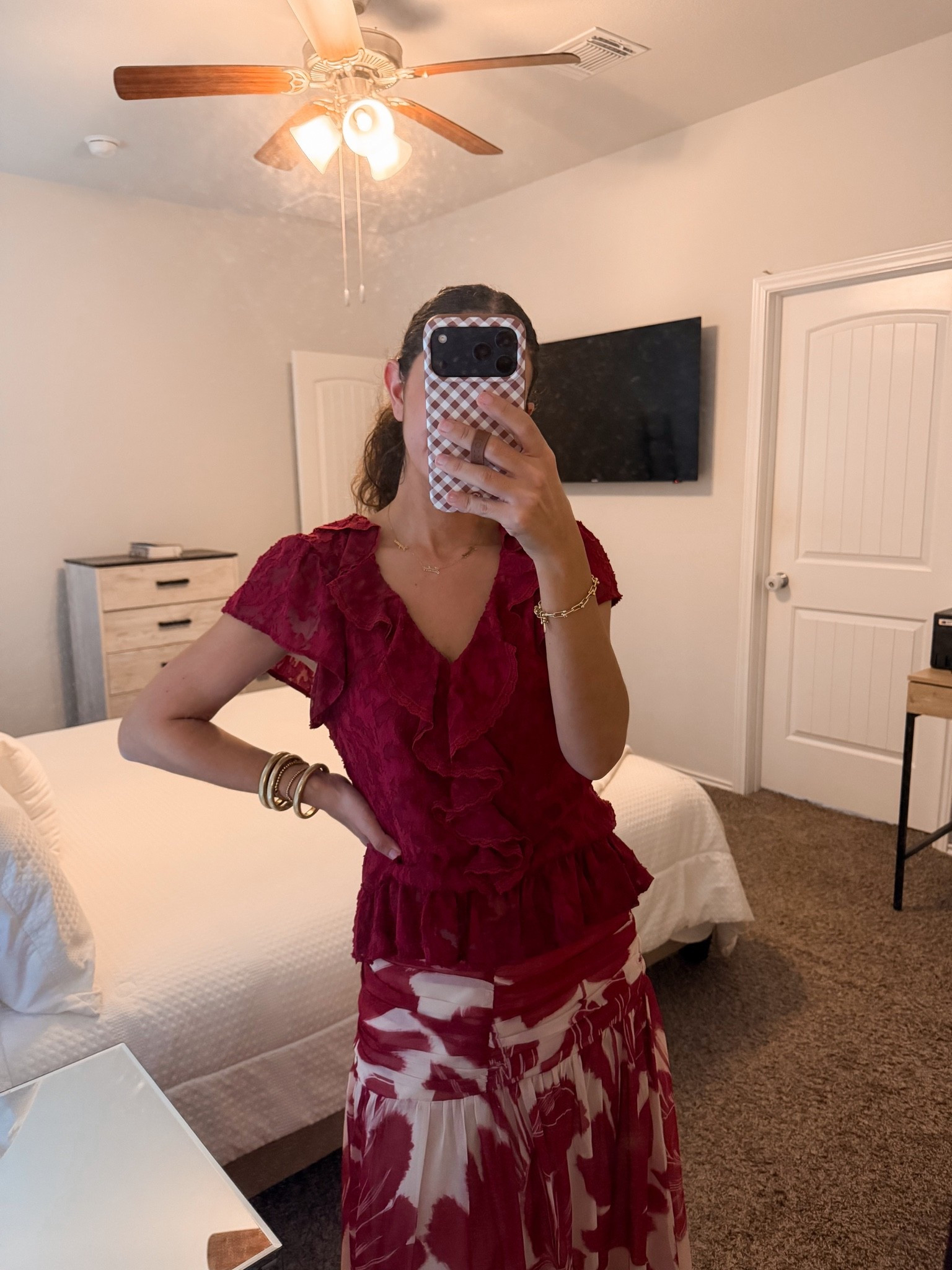 My new @Loopy Cases is here!! Code MAYA10 saves you 10%. Love this brown gingham for fall!! 🍂🤎 My outfit is @VICI and my code MAYASAVE30 gets you 30% off! Wearing a size medium in the top and small and the skirt ♥️

#LTKootd #LTKWorkwear #LTKSeasonal