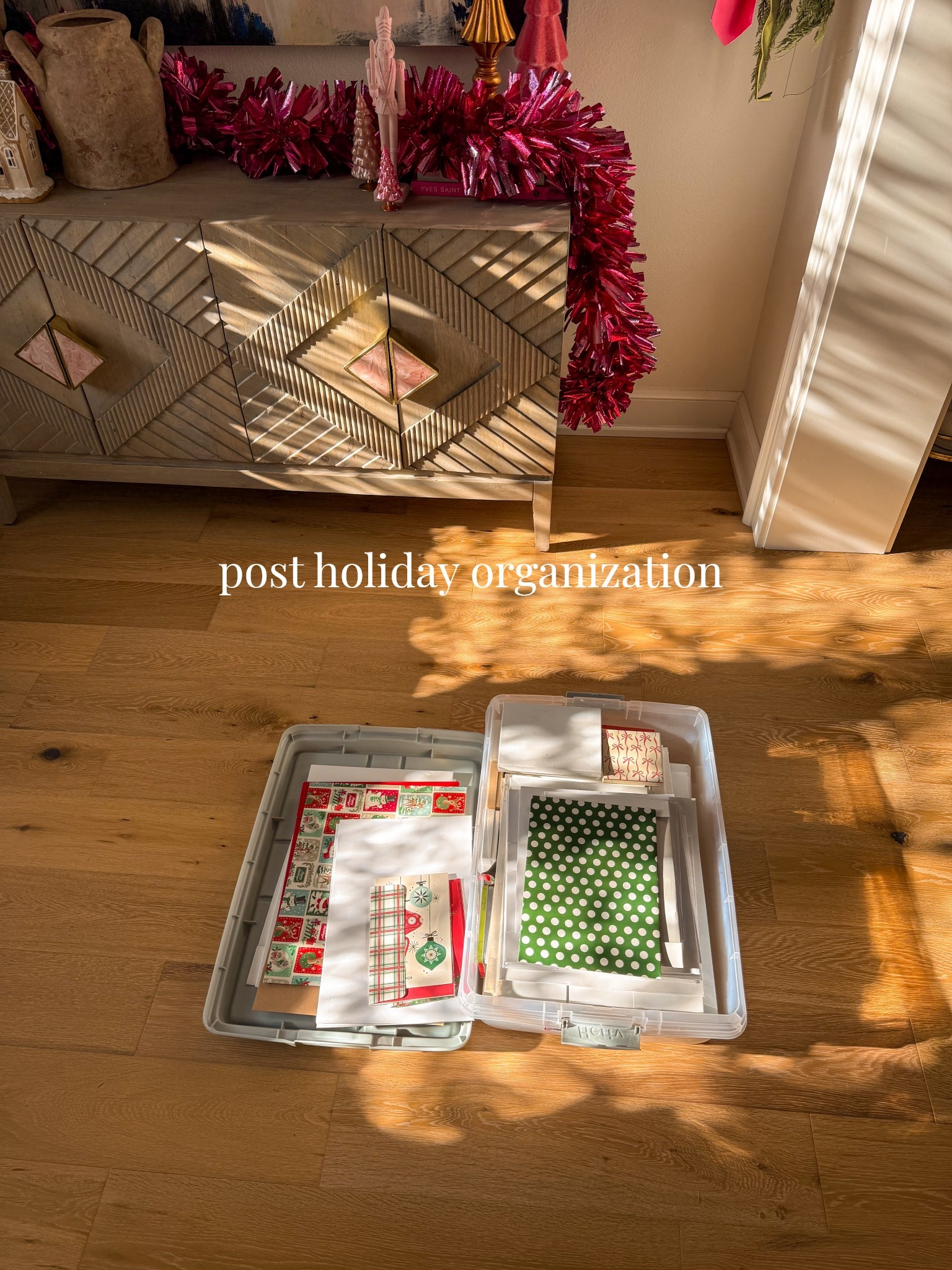 For my fellow box savers - here’s how I store mine! I love these stackable containers with locking lid handles to keep everything secure. I also throw a dryer sheet in the box to keep everything fresh - especially great if you’re storing in attic or garage to help keep critters away. I use the 40qt storage bin for these to limit how much I save and so it’s light when lifting.  I also love to order these for pick-up so they are brought out to my car! 

home organization, cleaning motivation, home ideas, interiors, organization tips 



#LTKHome