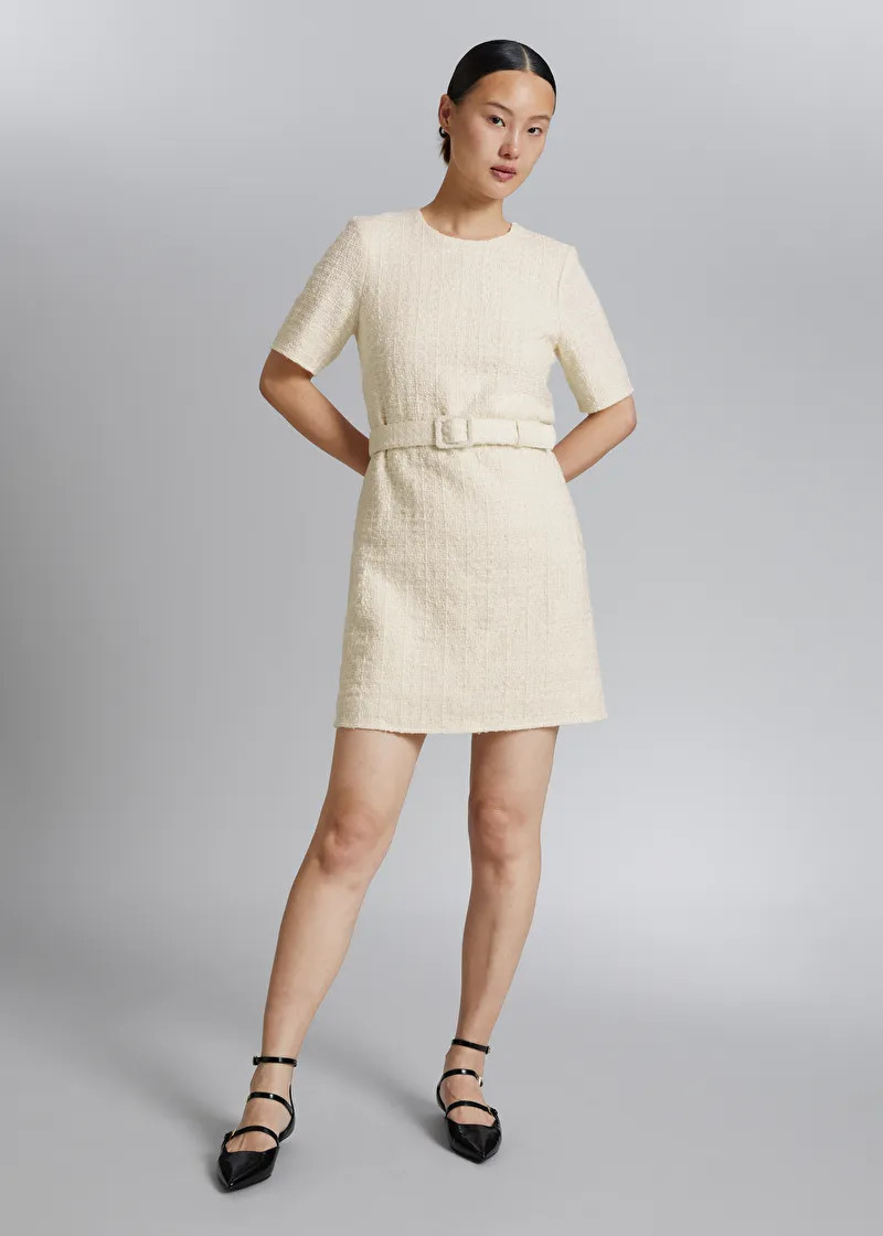 Minikleid aus Tweed mit Gürtel | & Other Stories (DE + FR)