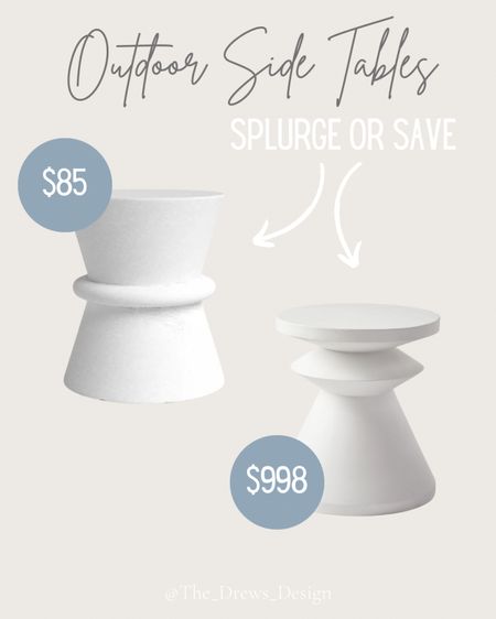 Splurge or Save - white outdoor accent table, side table, patio furniture

#LTKFind #LTKSeasonal #LTKhome