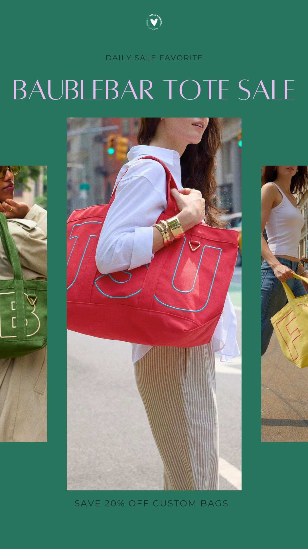 These personalized BaubleBar totes are 20% off and they're as cute as they are practical. Perfect for travel, work, beach days, or everyday errands! 💕

#LTKootd #LTKmomlife #LTKSaleAlert