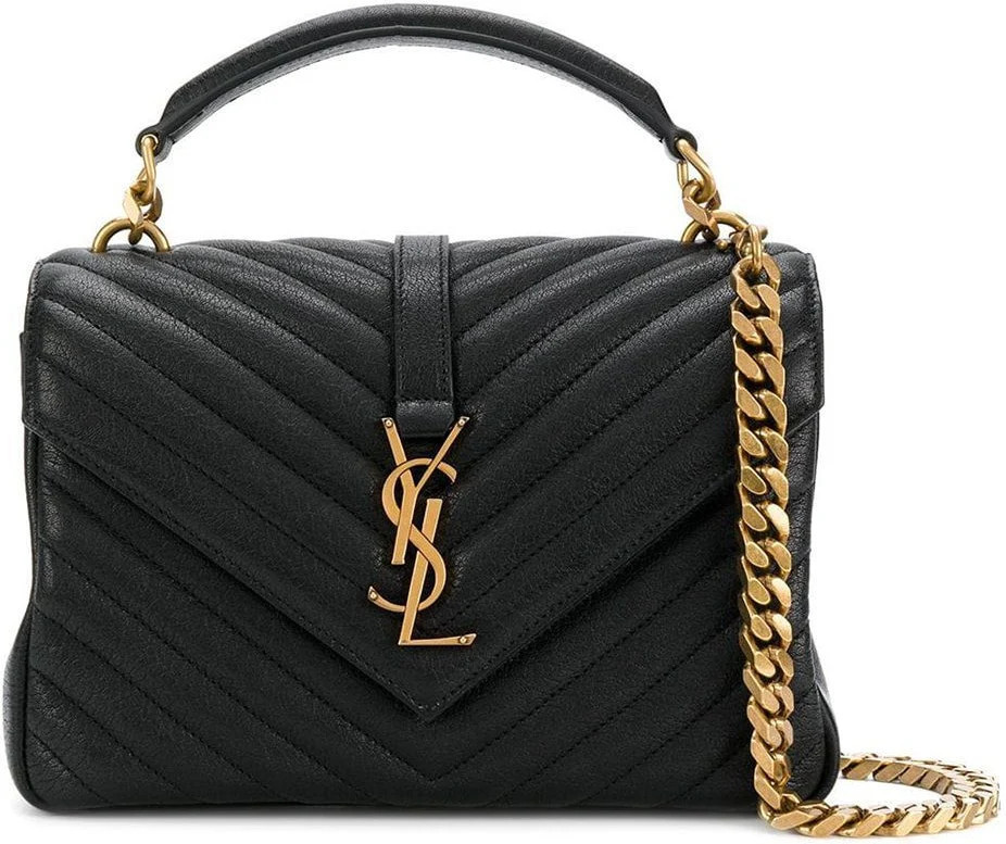 Saint Laurent Women's College Medium Bag in Black | 600279BRM07 | LOZURI