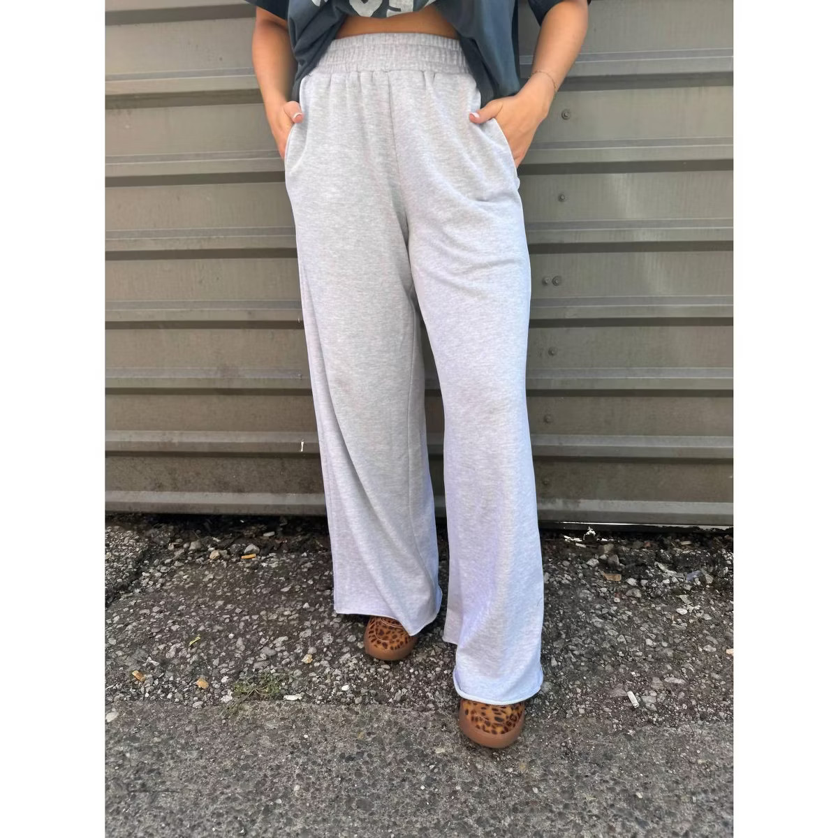 Women's Wide-leg Sweats - Mimosa | Target