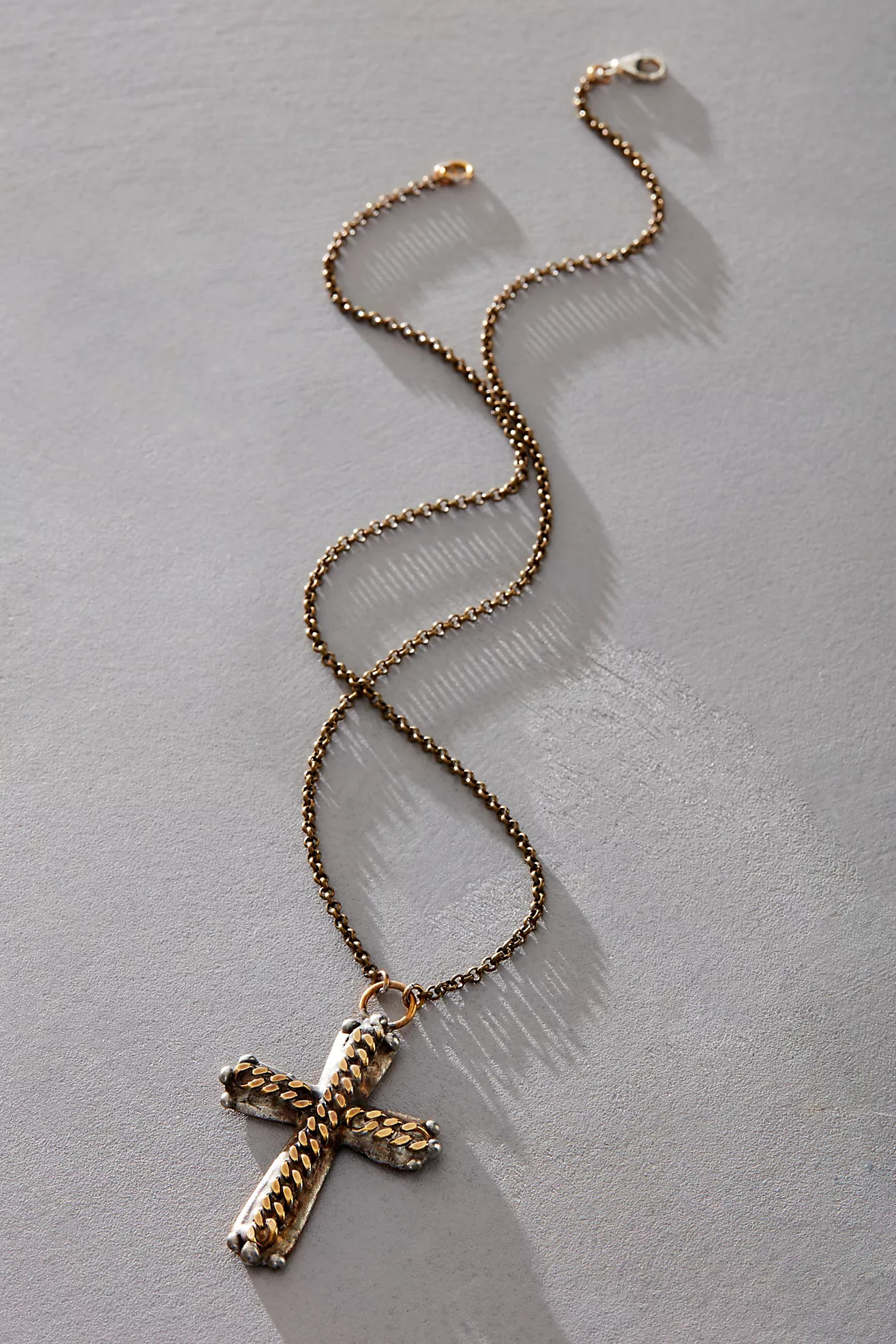 Mikal Winn Heavy Metal Cross Necklace | Free People (Global - UK&FR Excluded)