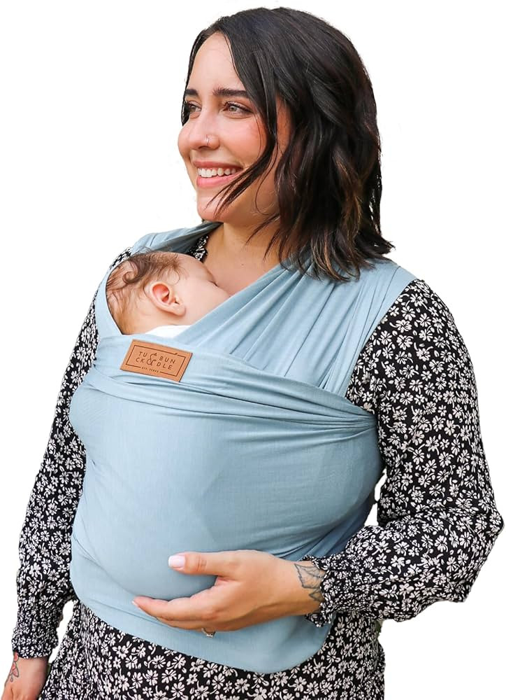 Ezra Baby Wrap - Lightweight Baby Carrier - Citadel Blue - Best Baby Wrap for Newborns 0-18 Month... | Amazon (US)