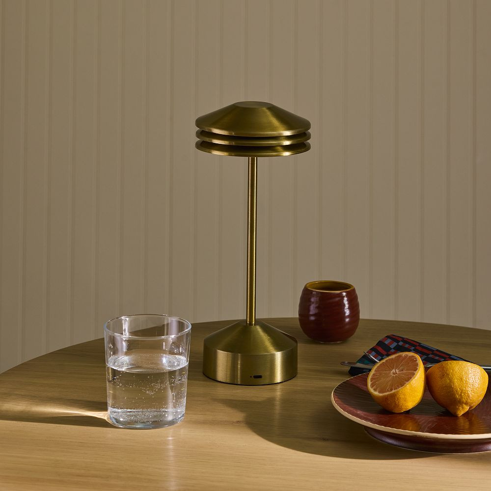 Marcus Samuelsson LED Cordless Layered Table Lamp (11") | West Elm (US)