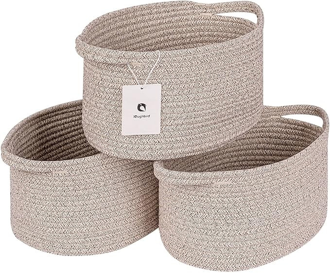 Small Storage Basket Yarn Medium Fabric Storage Box, Closet Organizer, Foldable Fabric,Collapsibl... | Amazon (US)