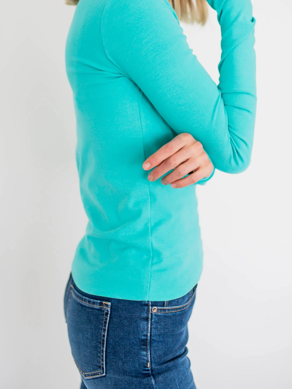Crème de la Crème Tall Tee - Teal | Amalli Talli