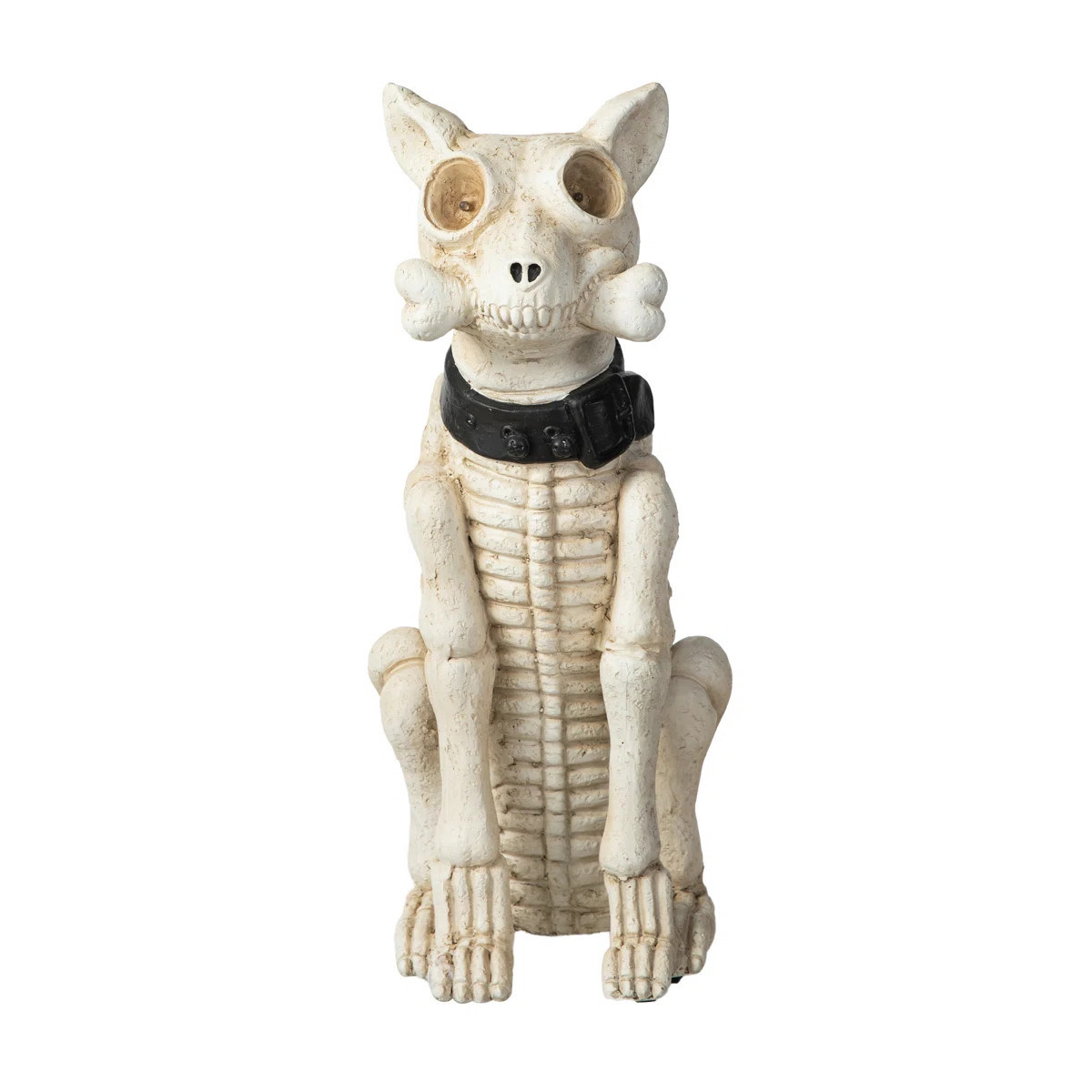 20.50"H Ligted Halloween Lighted MGO Skeleton Dog Porch Decor With Timer | Wayfair North America