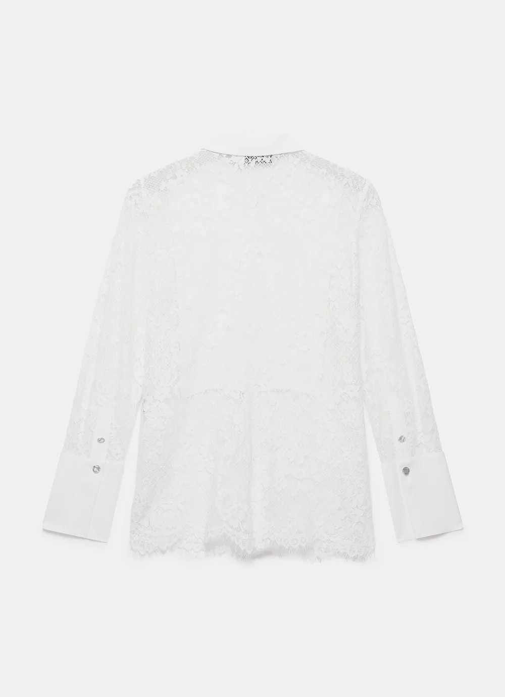 White Lace Pintuck Shirt | Mint Velvet
