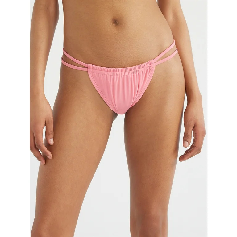 No Boundaries Juniors’ Double Tab Tunnel Bikini Swim Bottoms, Sizes XS-XL - Walmart.com | Walmart (US)