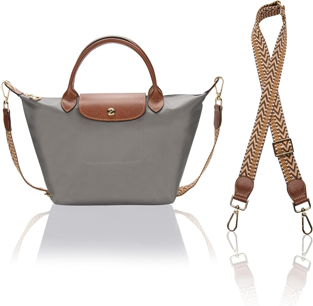 DOMAT Crossbody Bag for Women, Chic Lightweight Purse with Leather Top-handle, Compact Clutch Bag... | Amazon (US)