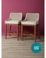 2pk 38in Grid Weave Counter Stools | HomeGoods