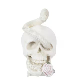 8" Skull with Snake & Flower Tabletop Décor by Ashland® | Michaels | Michaels Stores