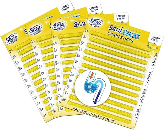 SANI 360° Sani Sticks Drain Cleaner and Deodorizer, Enzyme Pipe Cleaners, Eliminate Odors, Preve... | Amazon (US)