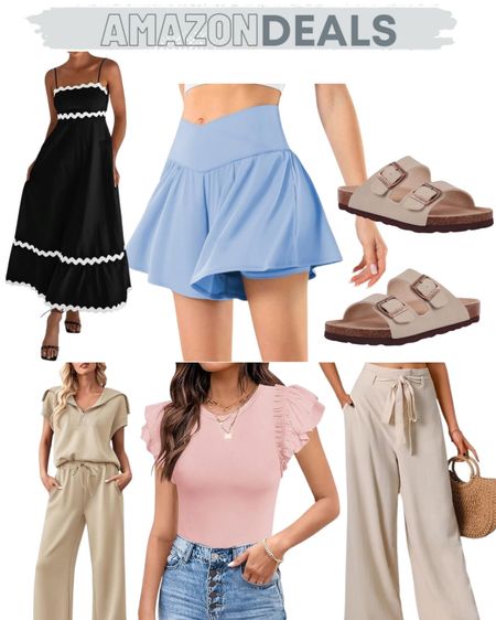 Amazon daily deals (I’m wearing a small in the first dress and smalls in the last pair of pants - which I have in all 3 colors!)

#LTKSeasonal #LTKSaleAlert #LTKFindsUnder50