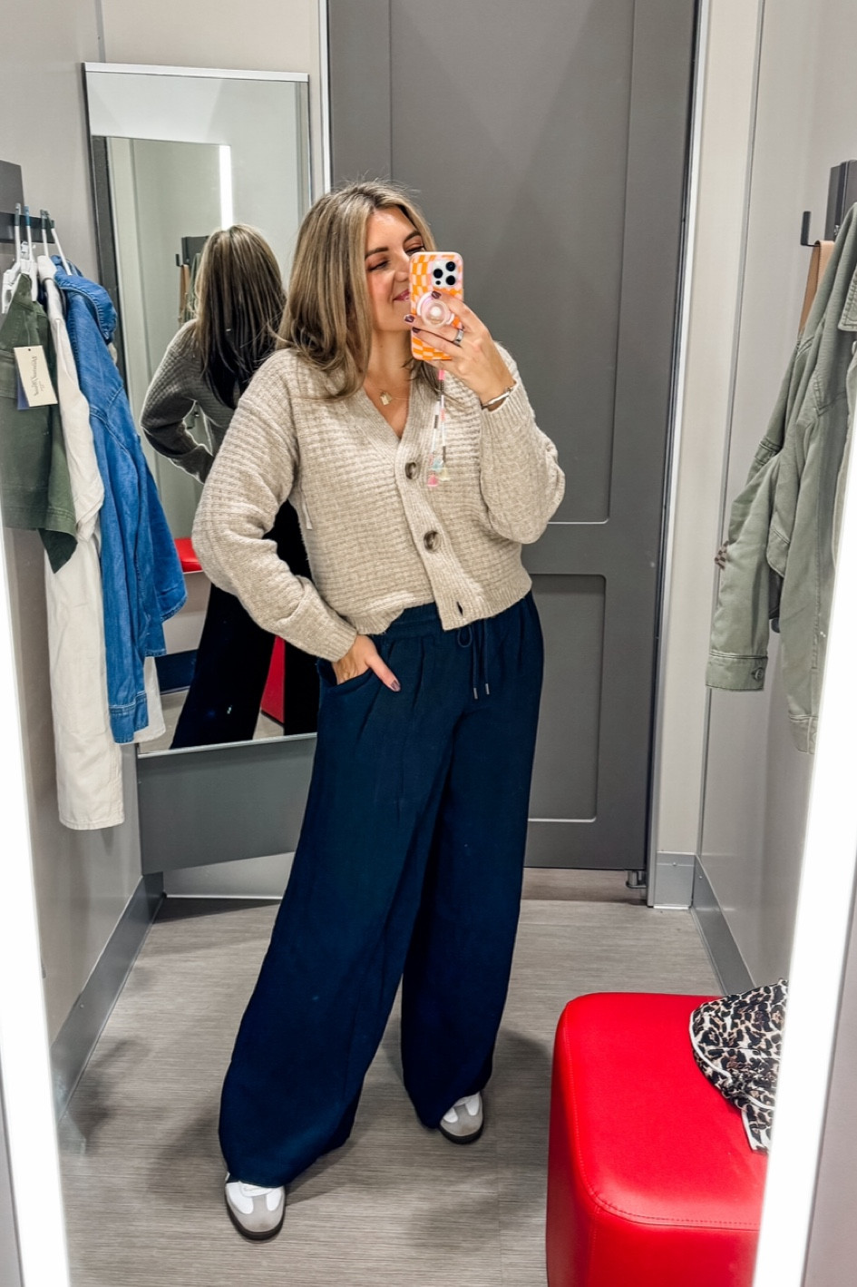 New Target try on! Size 8 size medium new Target arrivals. Fall outfits.
Cardigan runs large. In a size small. Wide leg black pants in a medium (tts).
@target @targetstyle #target #targetstyle 

#LTKFindsUnder50 #LTKFindsUnder100