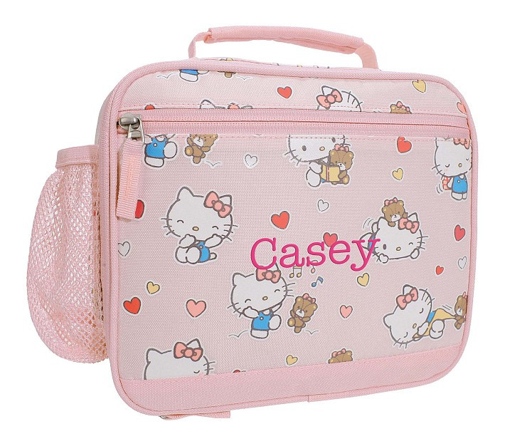 Mackenzie Hello Kitty® Hearts Glow-in-the-Dark Lunch Boxes | Pottery Barn Kids