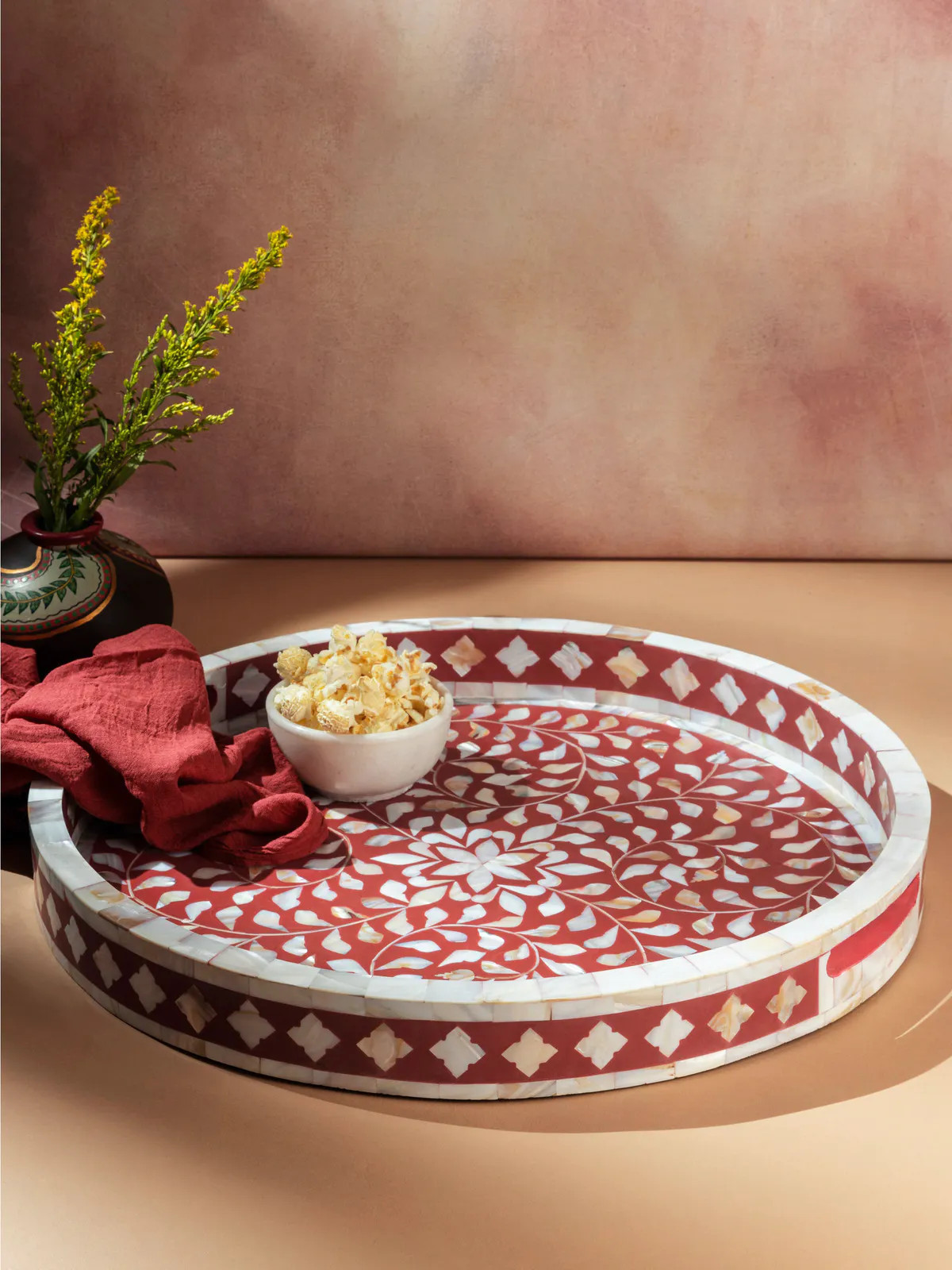 Color - Burgundy & ivory | Verishop